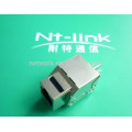 metal 90 degree RJ45 STP cat6 keystone jack for structured cabling system